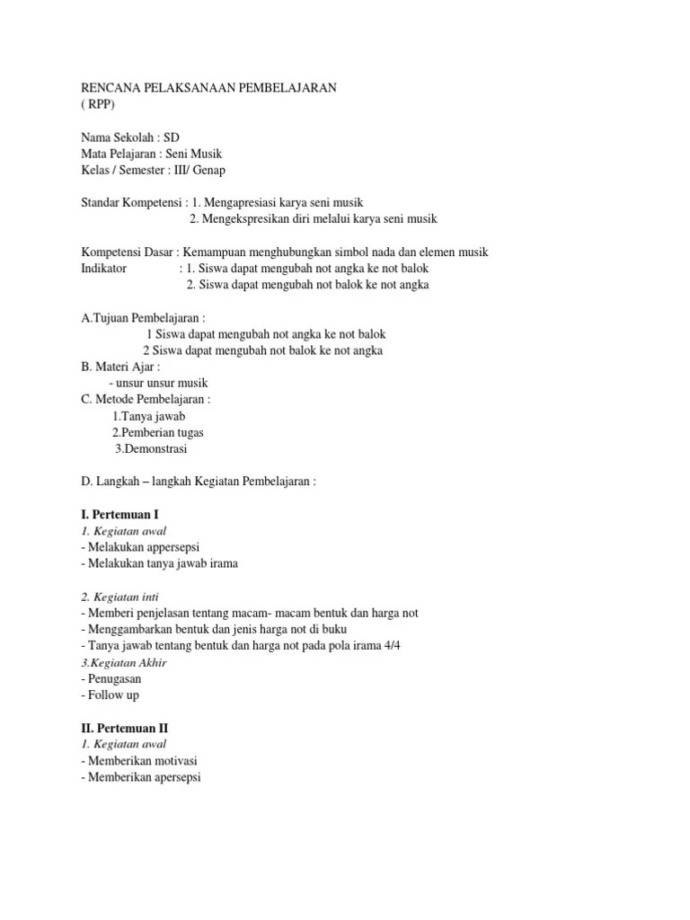 Not Lagu Cicak Di Dinding – Belajar