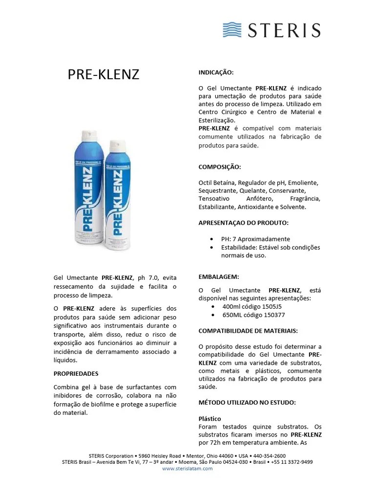 Techdata Pre Klenz | Download grátis PDF | Corrosão | Poliuretano
