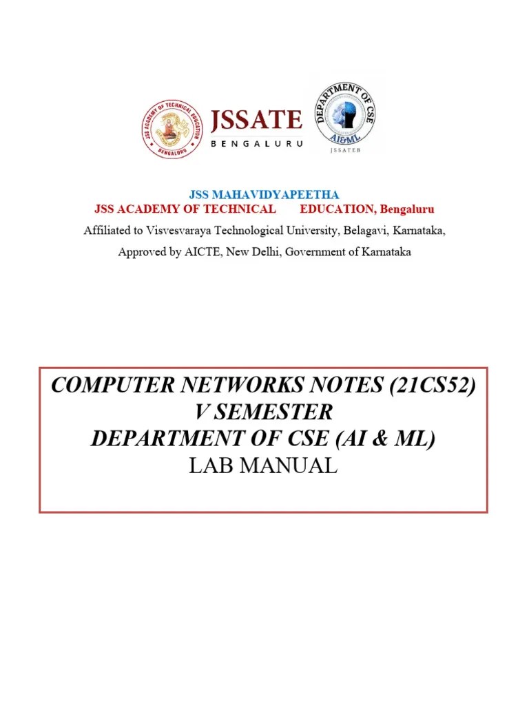 Computer Networks LAB Manual PDF Computer Network Wireless Ad Hoc
