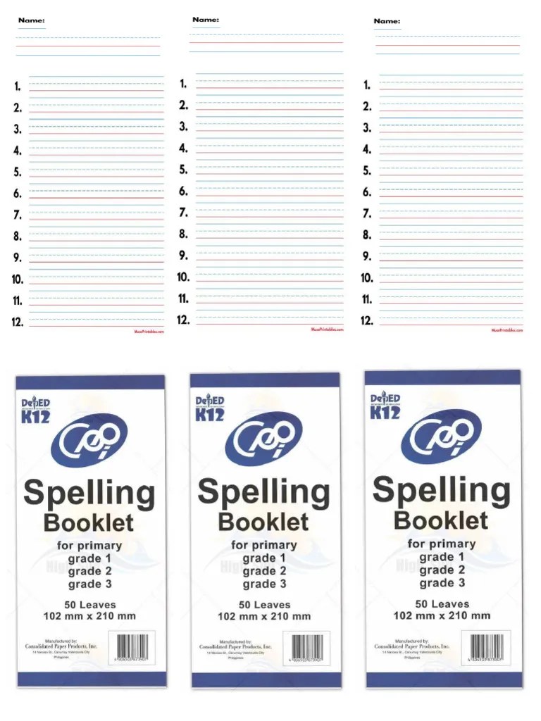 Spelling Booklet | PDF