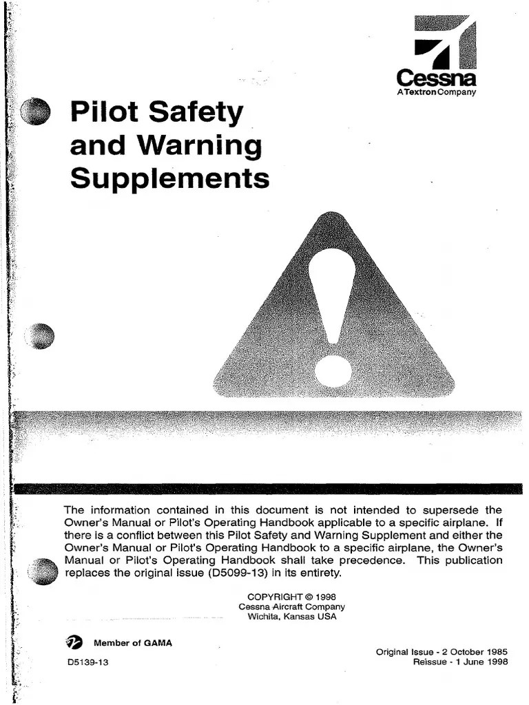 Pilot Safety and Warning Supplements PDF