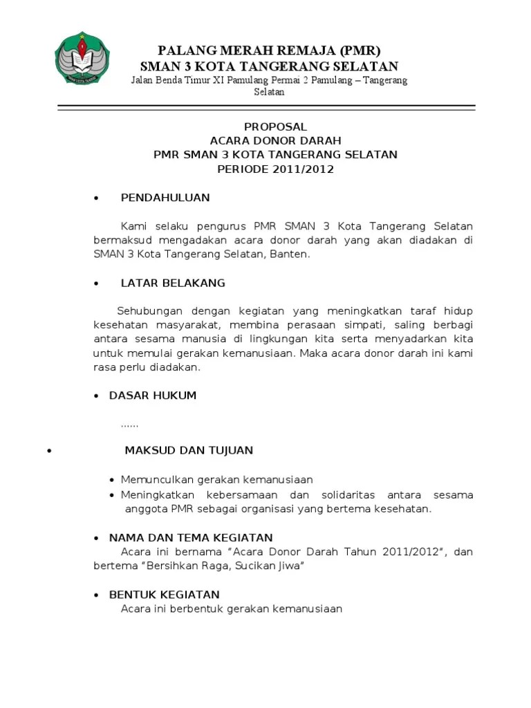 Contoh Pendahuluan Proposal Kegiatan Contoh Resource