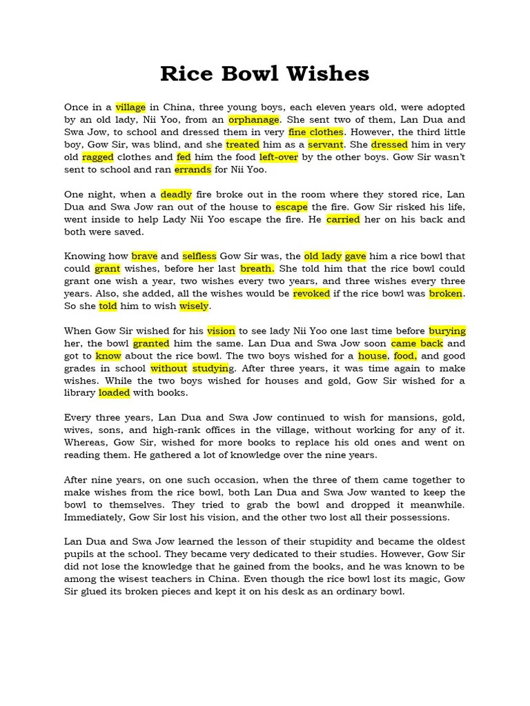 Rice Bowl Wishes PDF