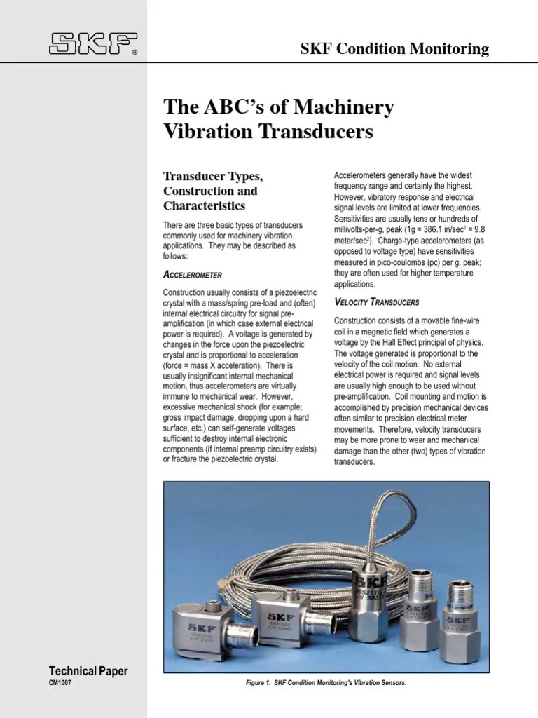 ABCsof Vibration Transducers PDF Frequency Bearing (Mechanical)