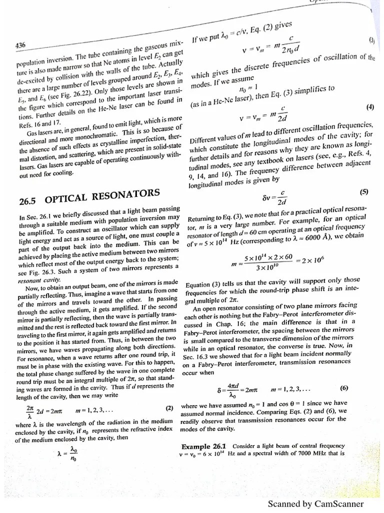 Ghatak Optical Resonators PDF