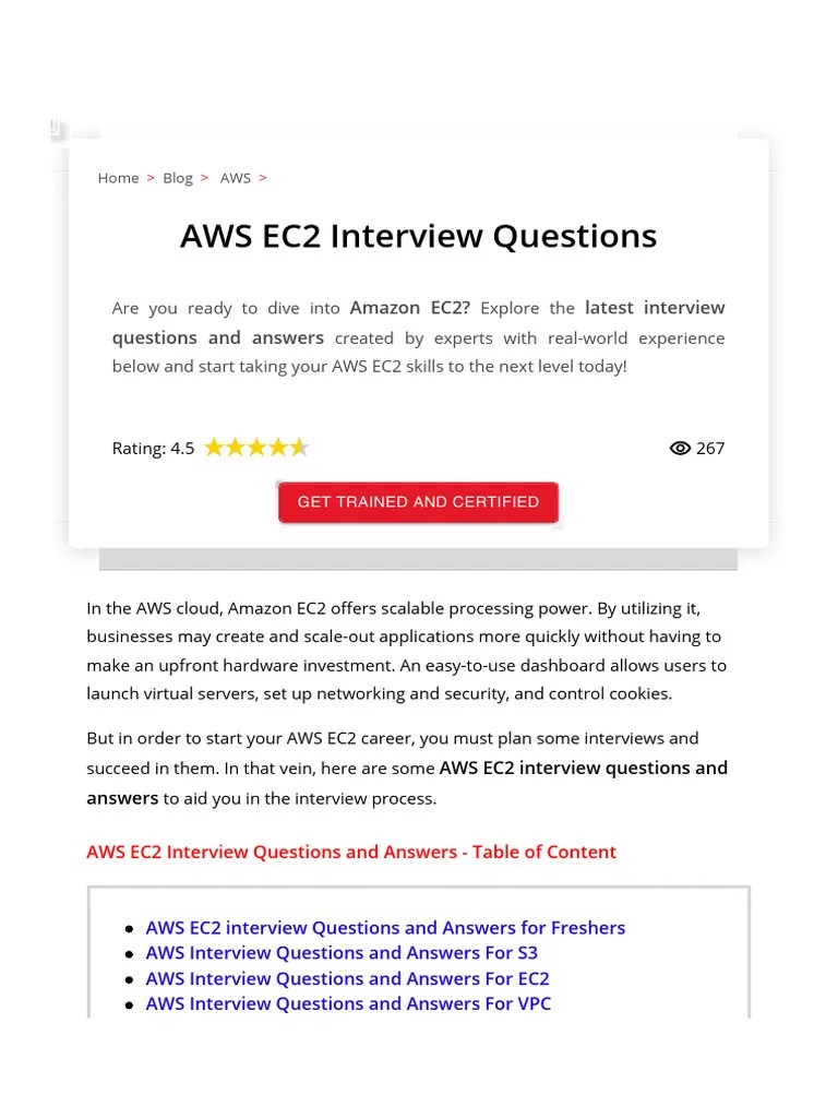 AWS EC2 Interview Questions MindMajix Download Free PDF Amazon