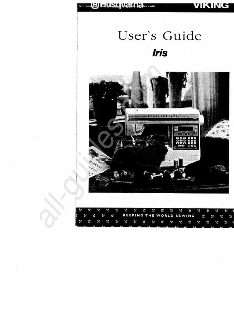 Husqvarna/Viking Iris Sewing Machine Instruction Manual | PDF | Sewing