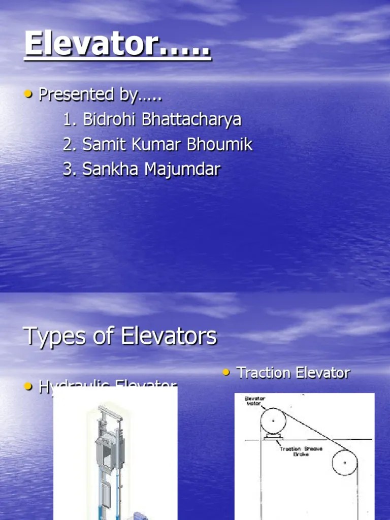 Types and Working Principle of Elevator Elevator Machines