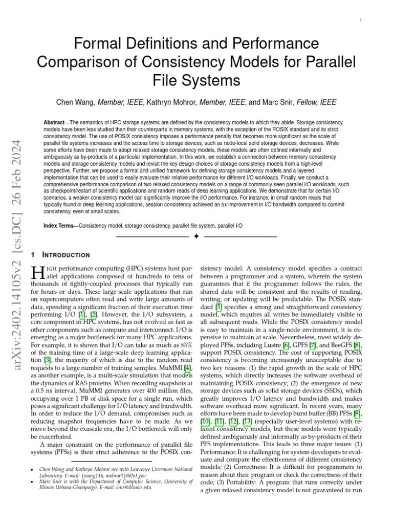 Formal Definitions and Performance Comparison of Consistency Models For
