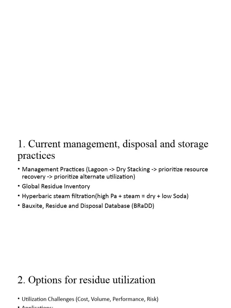 Bauxite Residue Issues Series Summary PDF