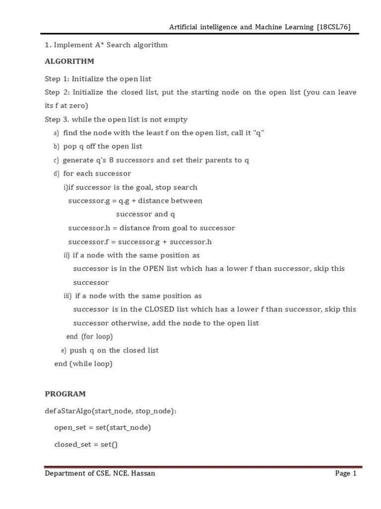 Aiml Lab Manual Nceh Download Free PDF Cluster Analysis Machine