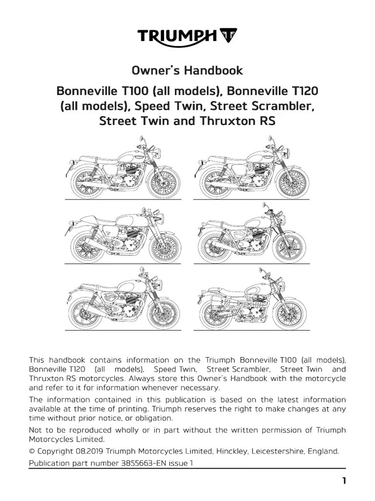 Triumph Service Manual 1-10 | PDF