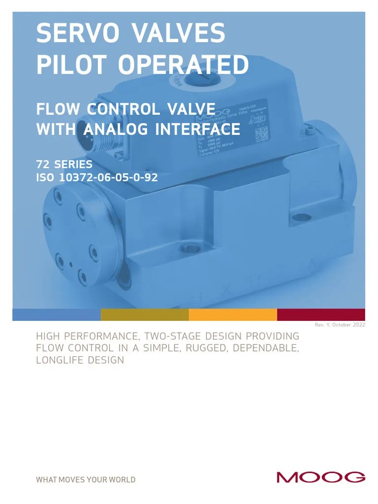 Moog Servo Valves Catalogue Download Free PDF Electric Motor