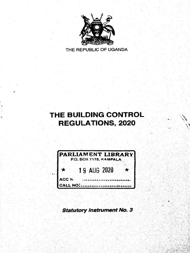 The Building Control Regulations, 2020 PDF