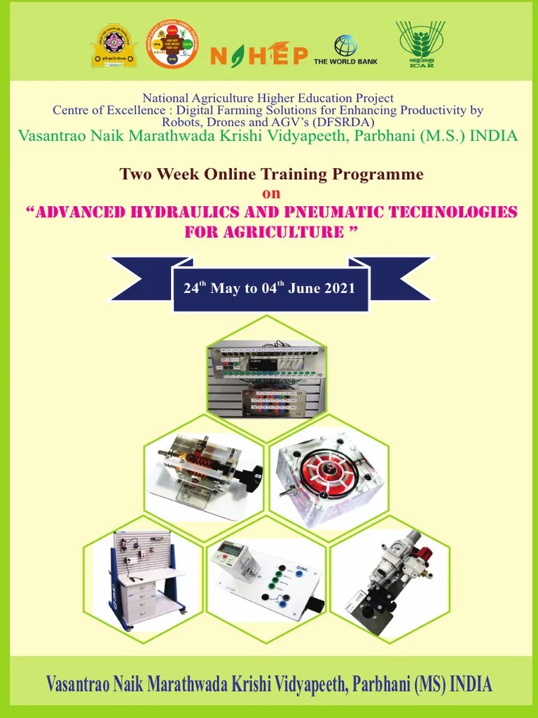 Advanced Hydraulics and Pneumatic Technologies For Agriculture Download Free PDF Machines