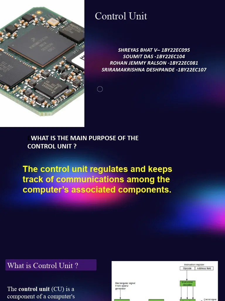Control Unit Coa Download Free PDF Central Processing Unit