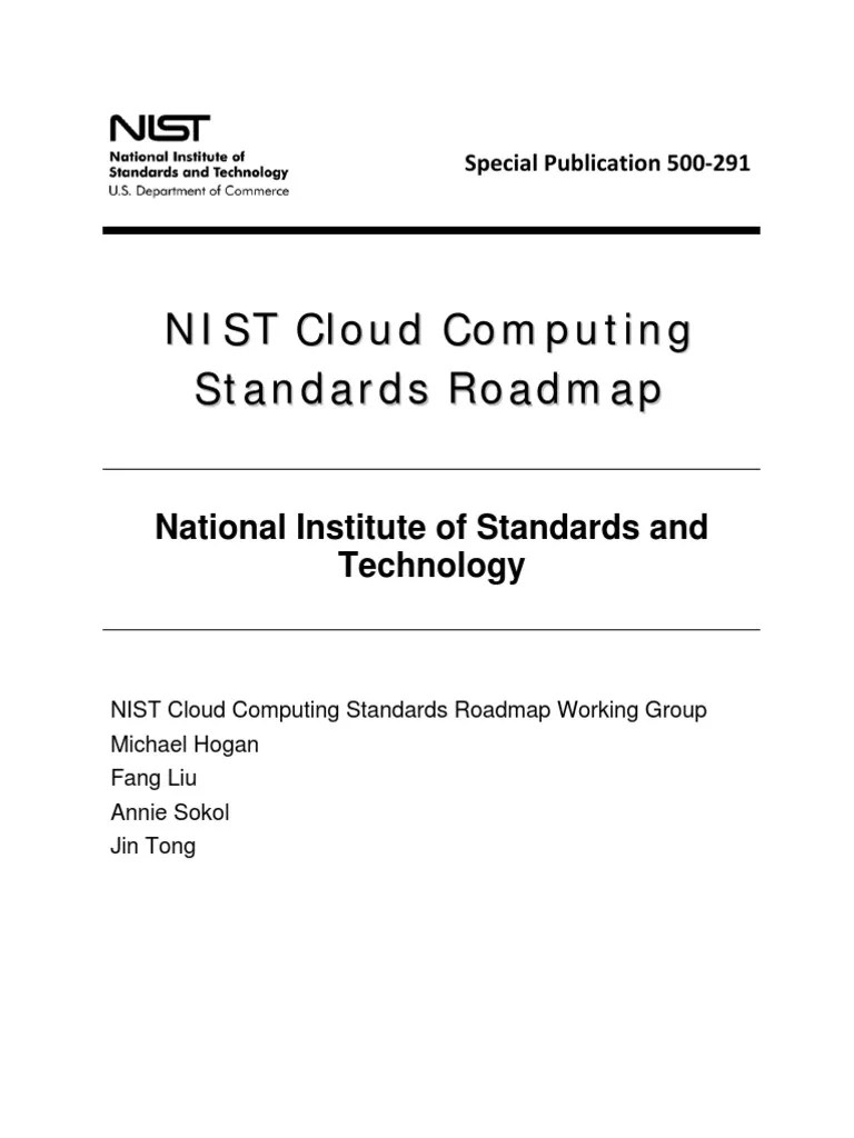 NIST Cloud Computing Roadmap Platform As A Service Cloud Computing