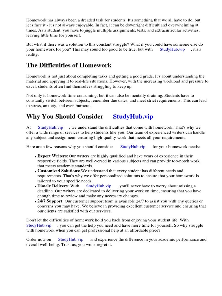Reasons Why You Shouldnt Do Homework PDF Homework Schools