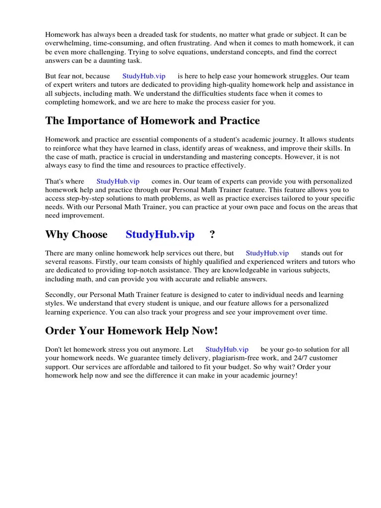 Evaluate Homework and Practice Personal Math Trainer Answers PDF