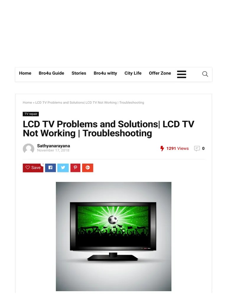 LCD TV Problems and Solutions 1588166939321 PDF Television