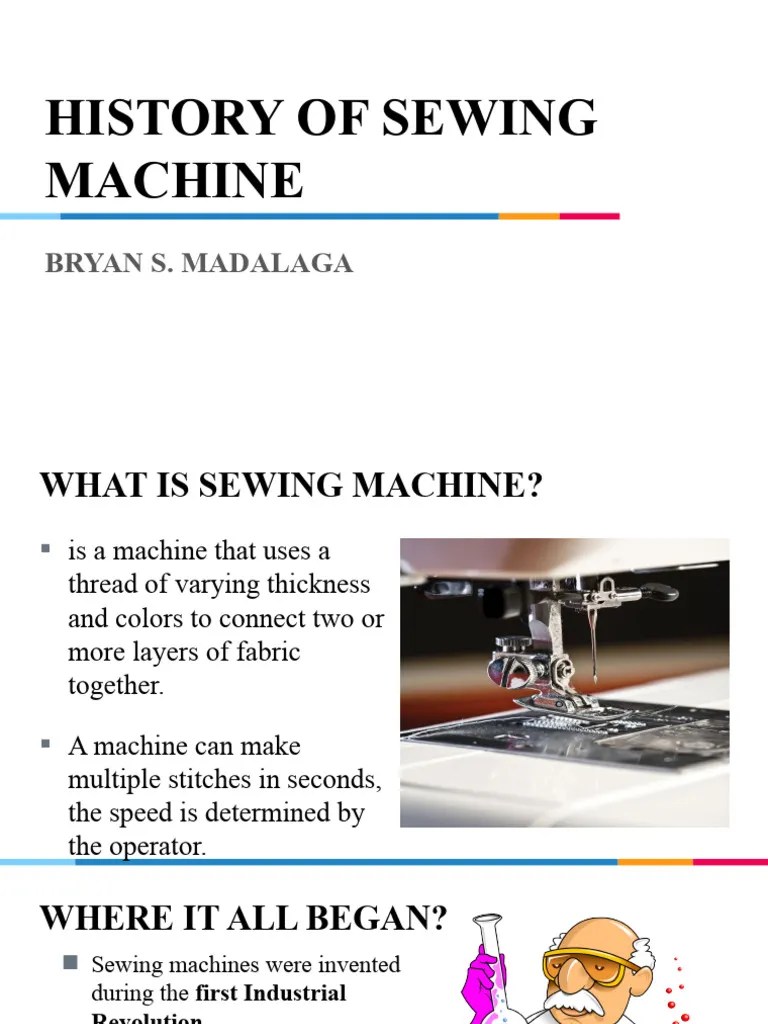 History of Sewing Machine Sirbry1 Download Free PDF Sewing Machine