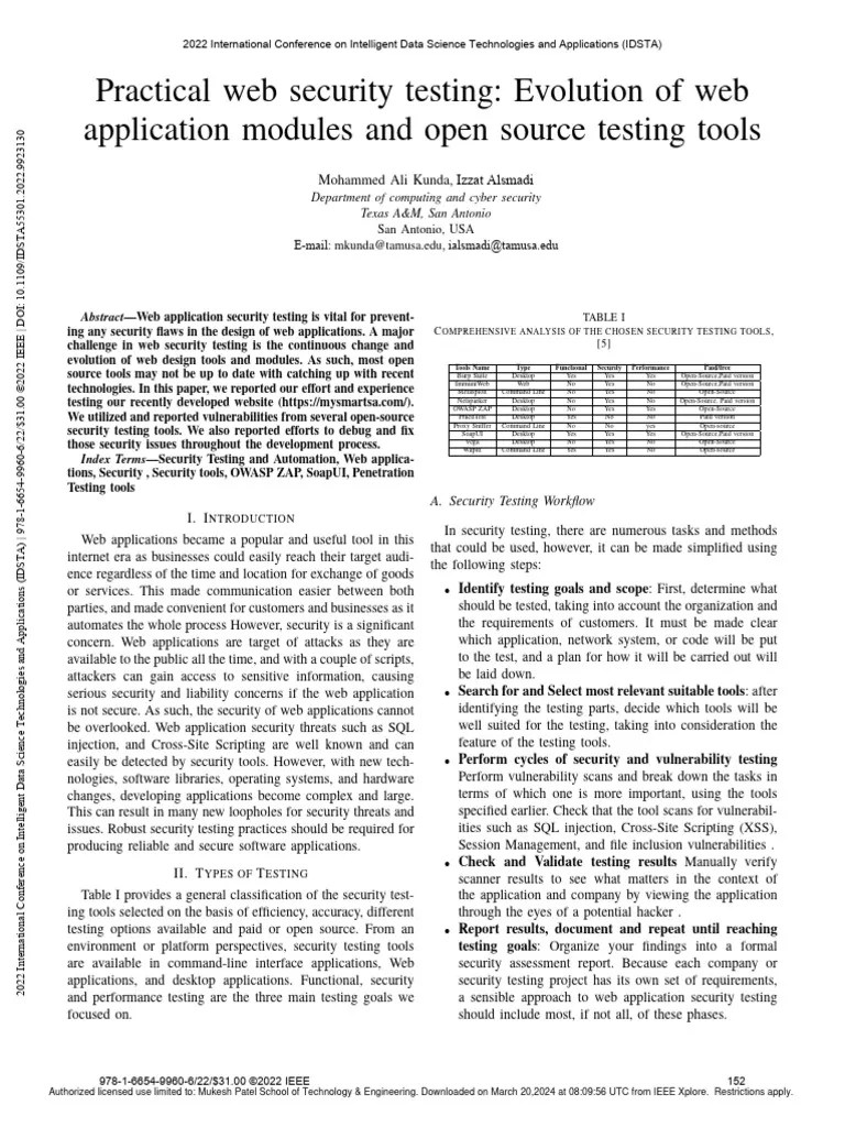 Practical_web_security_testing_Evolution_of_web_application_modules_and_open_source_testing