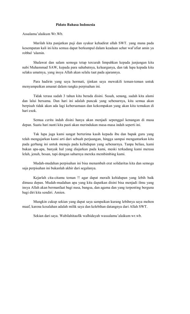 Pidato Bahasa Sunda Yang Panjang