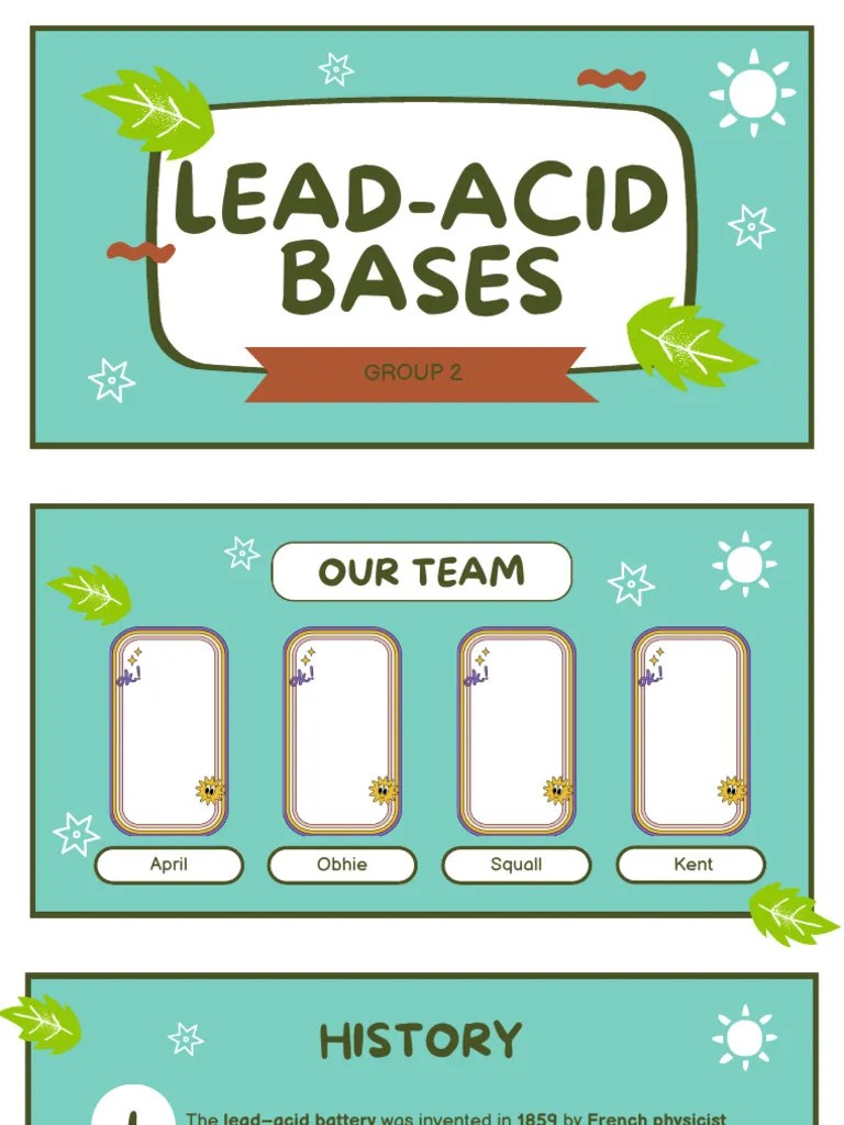 Lead-Acid Bases | PDF | Rechargeable Battery | Electrode