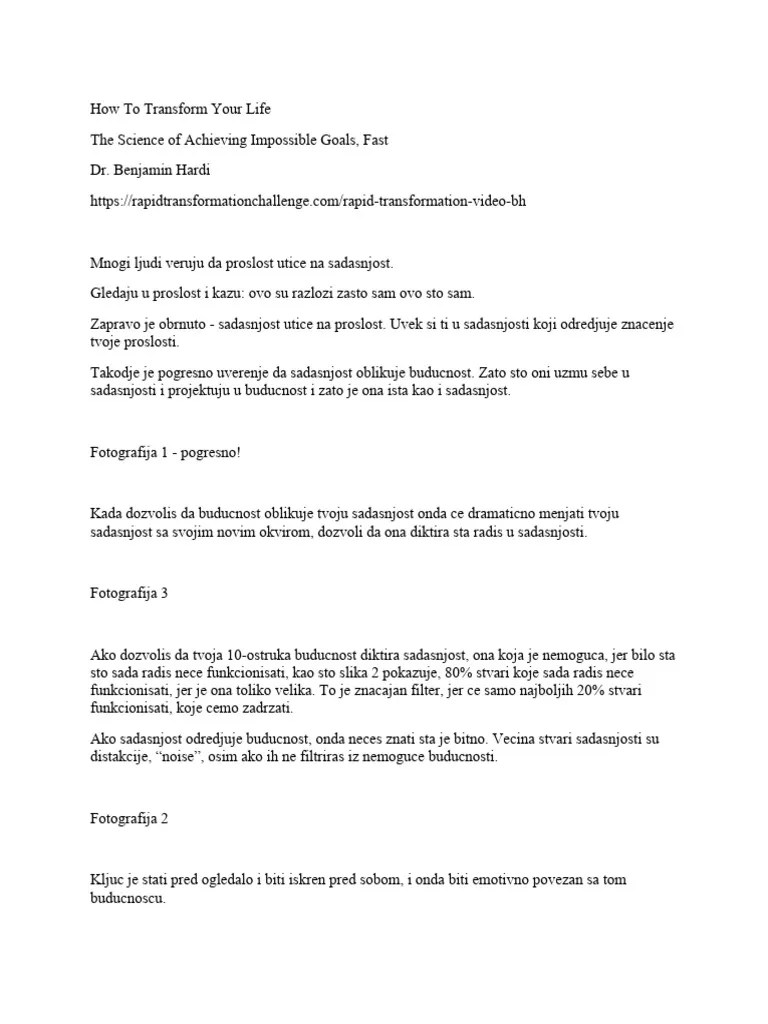 How To Transform Your Life PDF