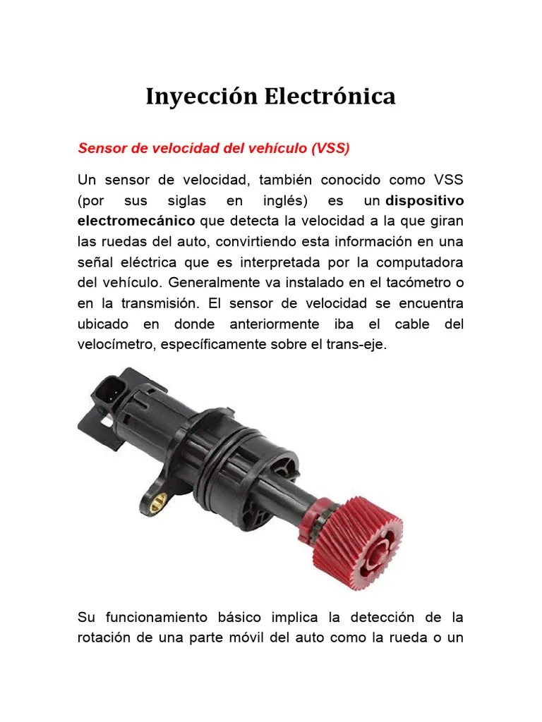 Sensor de Velocidad Del Vehiculo | PDF | Sensor | Motores