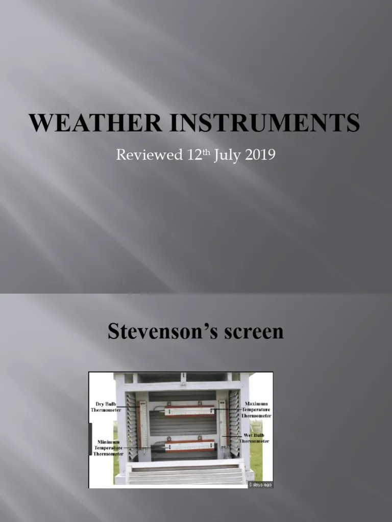 Weather Instruments PDF