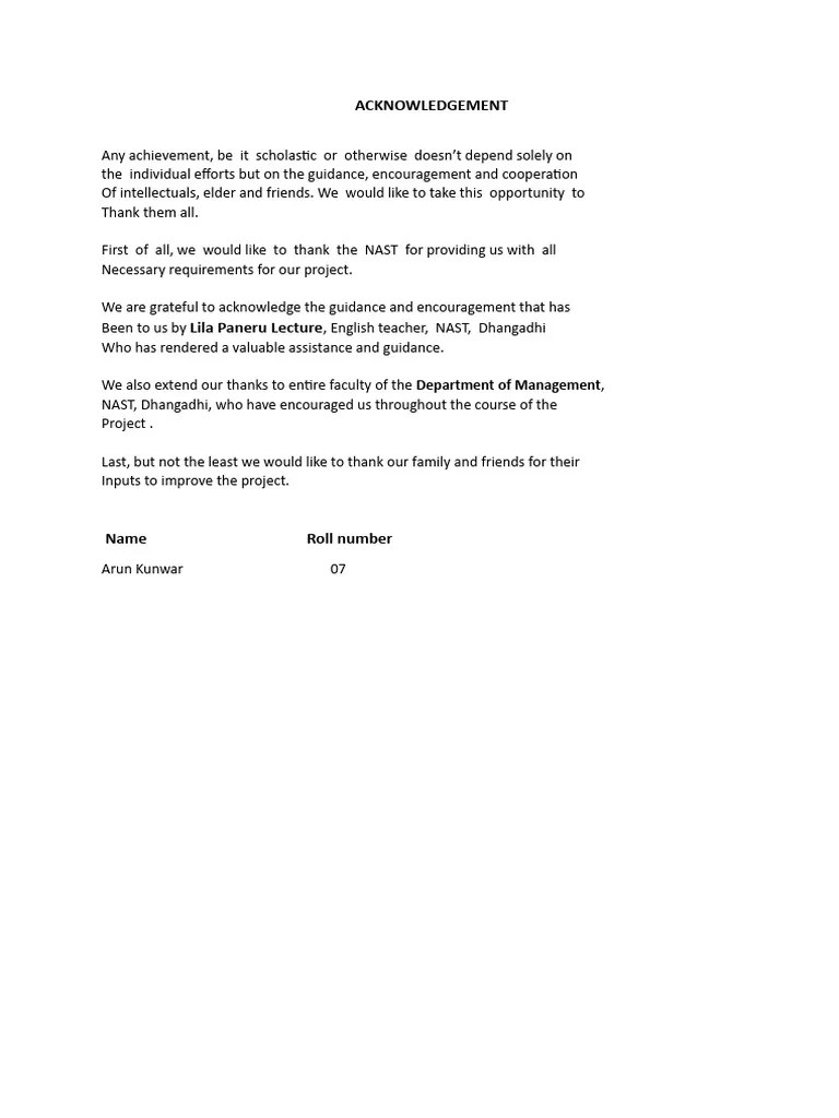 Arun Kunwar 11 Ko Project 1 PDF