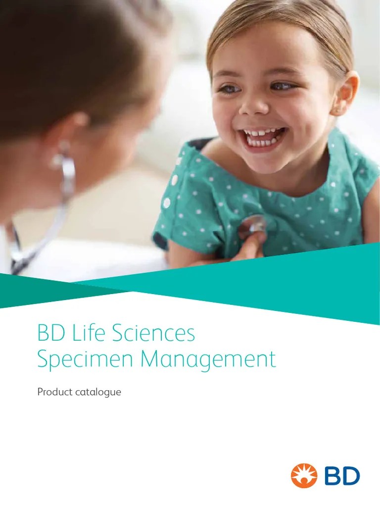 BD32570 India Specimen Management Catalogue PDF Patient Safety