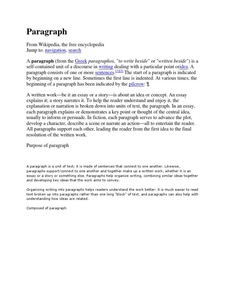 Paragraph Navigation Search Greek Writing Idea Sentences Pilcrow PDF