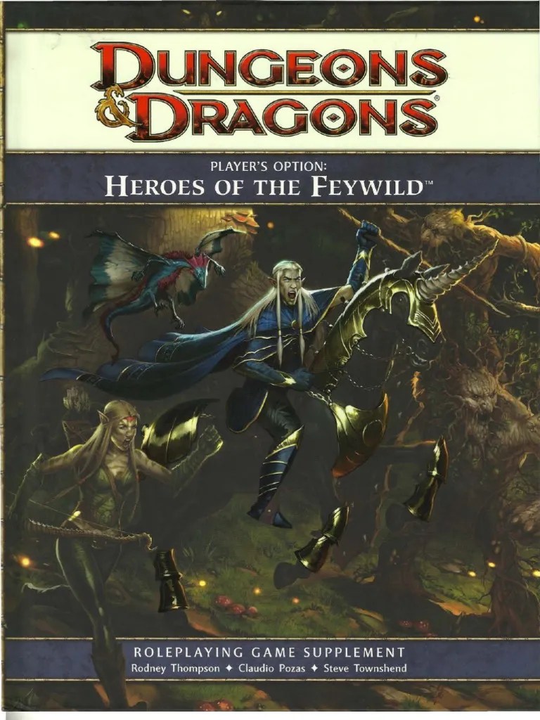 Player's Option Heroes of The Feywild PDF Fairies Dungeons