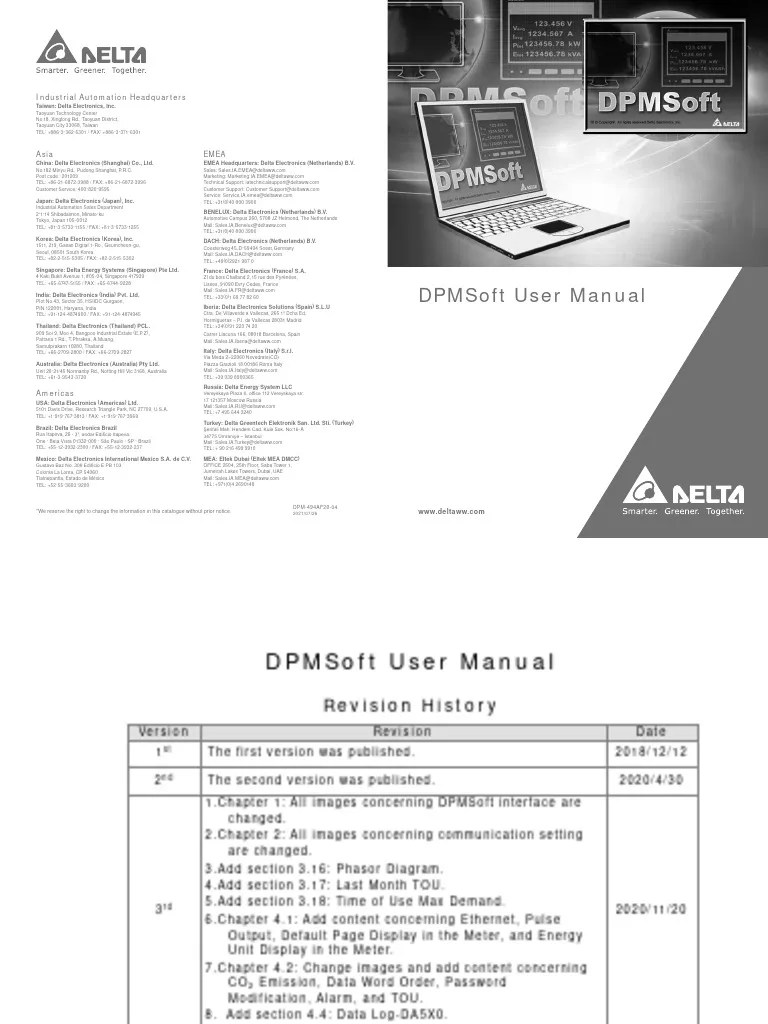 DELTA-DPM Manual | PDF | Ac Power | Electrical Engineering