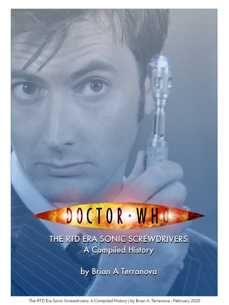 RTD Era Sonic Screwdriver History PDF Doctor Who Doctor Who Stories