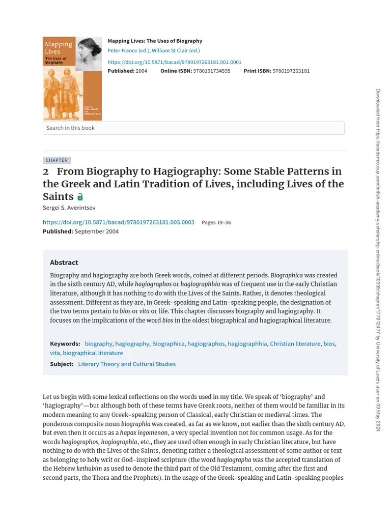 averintsev 2004 PDF Biography Gospels