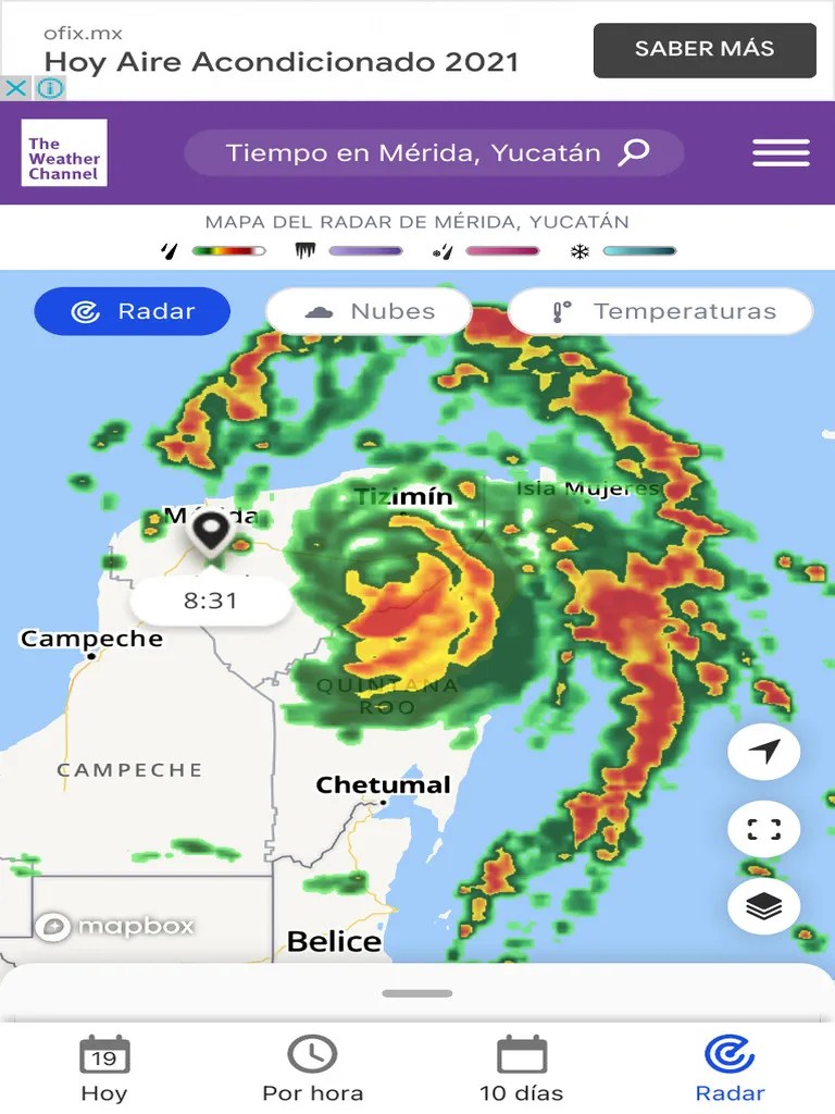 Mapa y radar del tiempo en Mérida, Yucatán The Weather Channel Weather