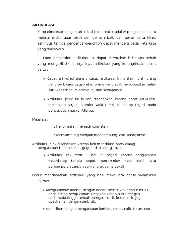Artikulasi Getikulasi Dan Intonasi | PDF