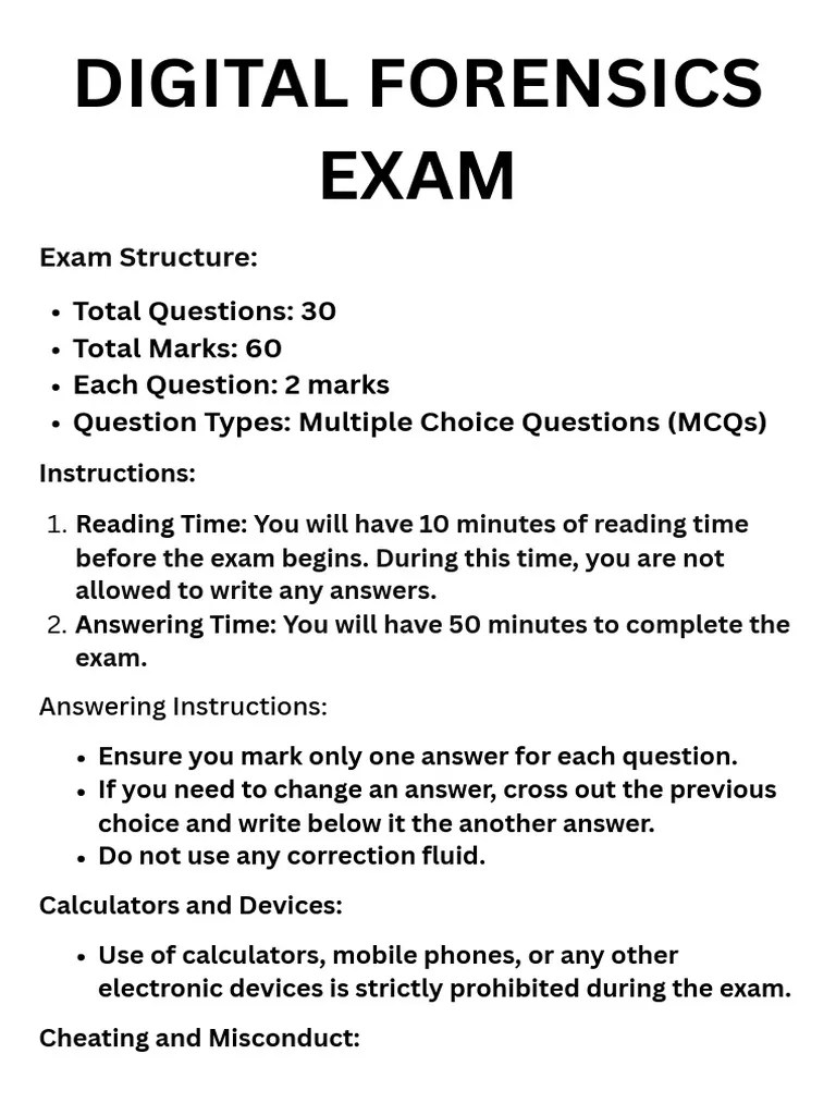 Question Paper DF Batch 02 Download Free PDF Digital Forensics