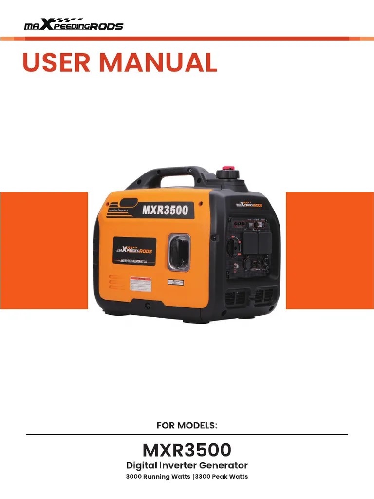 Mxr3500 Generator Inverter | PDF