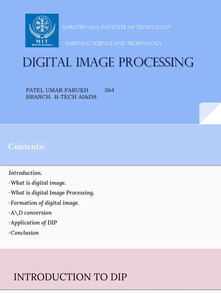 DIGITAL IMAGE PROCESSING Download Free PDF Digital Image Bit