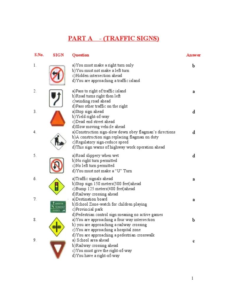 G1 Driving Test | PDF | Traffic | Intersection (Road)