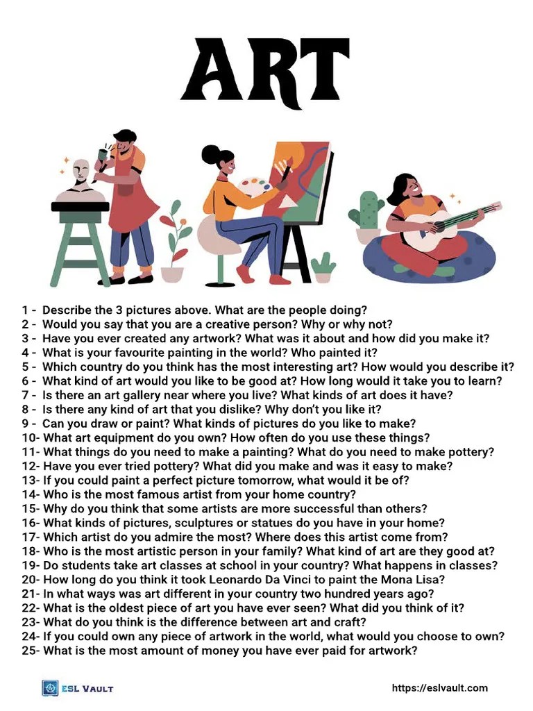 25 Art Conversation Questions PDF