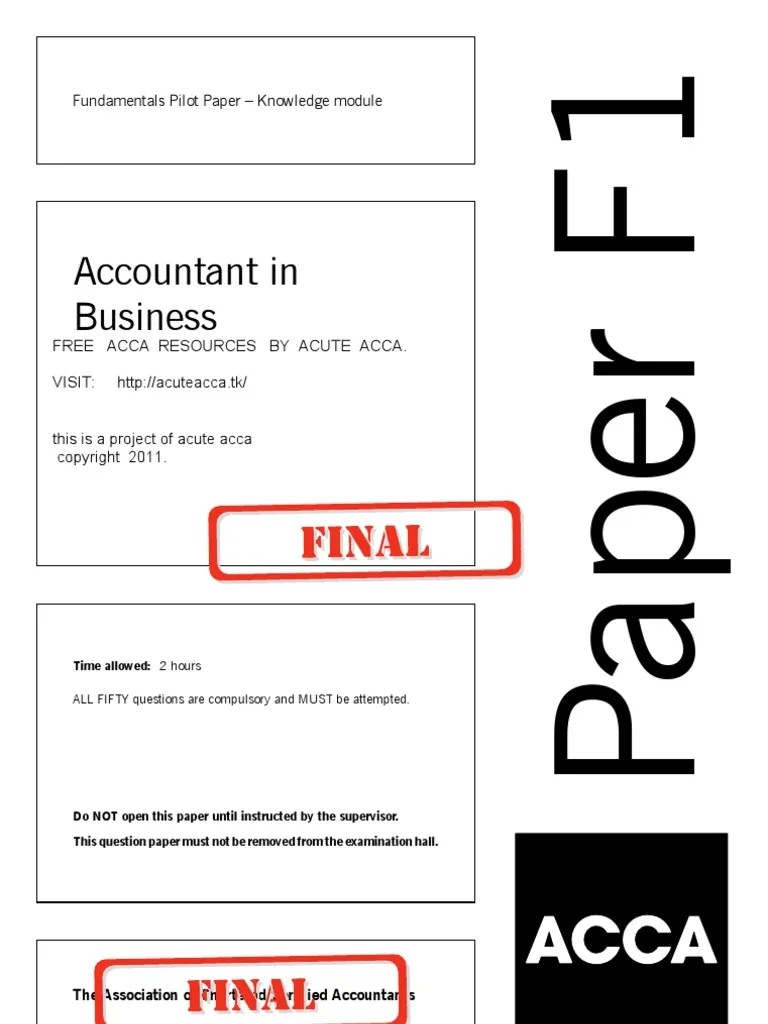fia fa1 past papers for june 2013