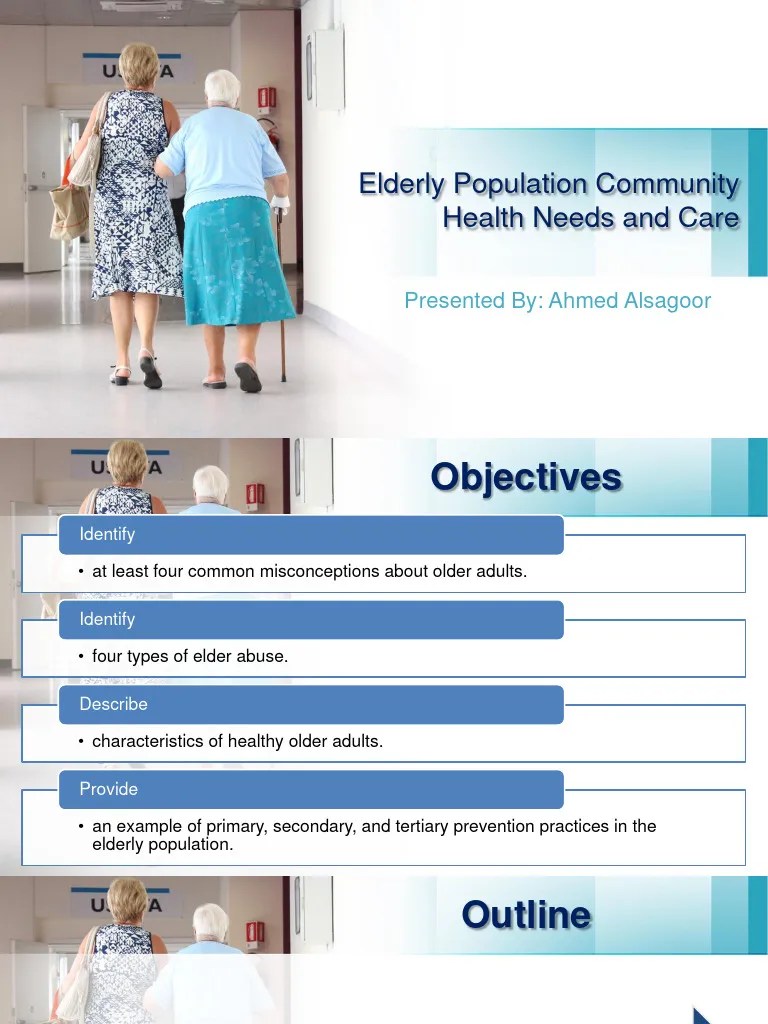 Understanding Elderly Health Needs PDF Preventive Healthcare