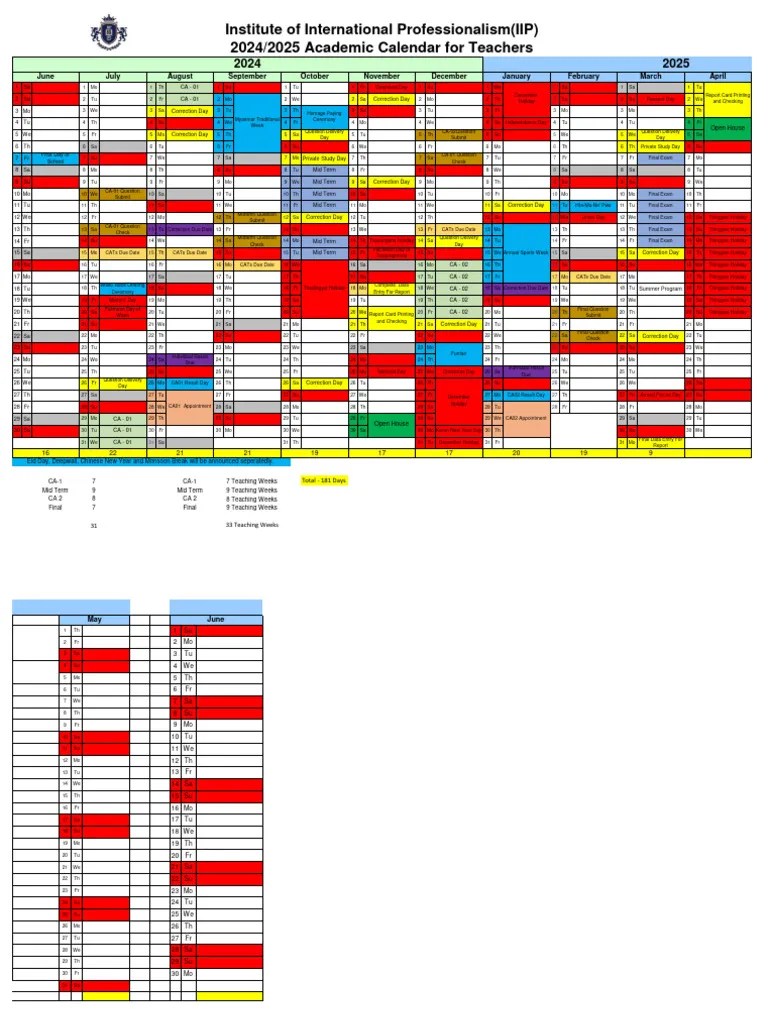 School Calendar IIP (20242025 Draft) PDF Religious Festivals Holidays