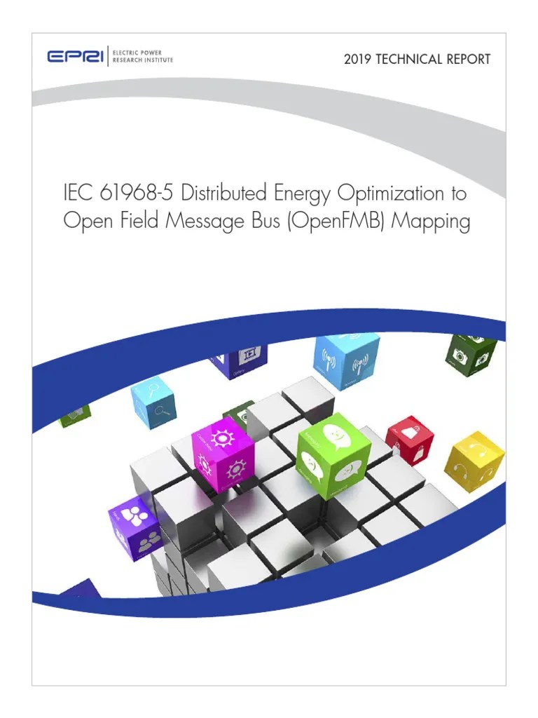 IEC 61968 5 Distributed Energy Optimization To Open Field Message Bus