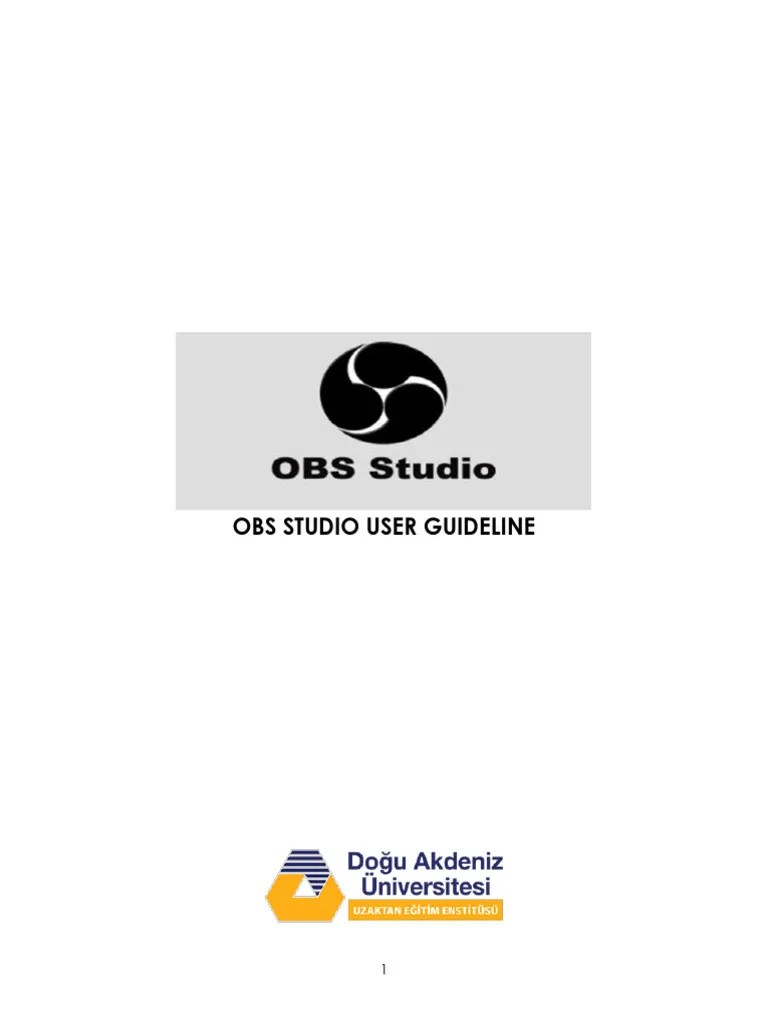 OBS Studio Guideline EN | PDF | Operating System | Websites